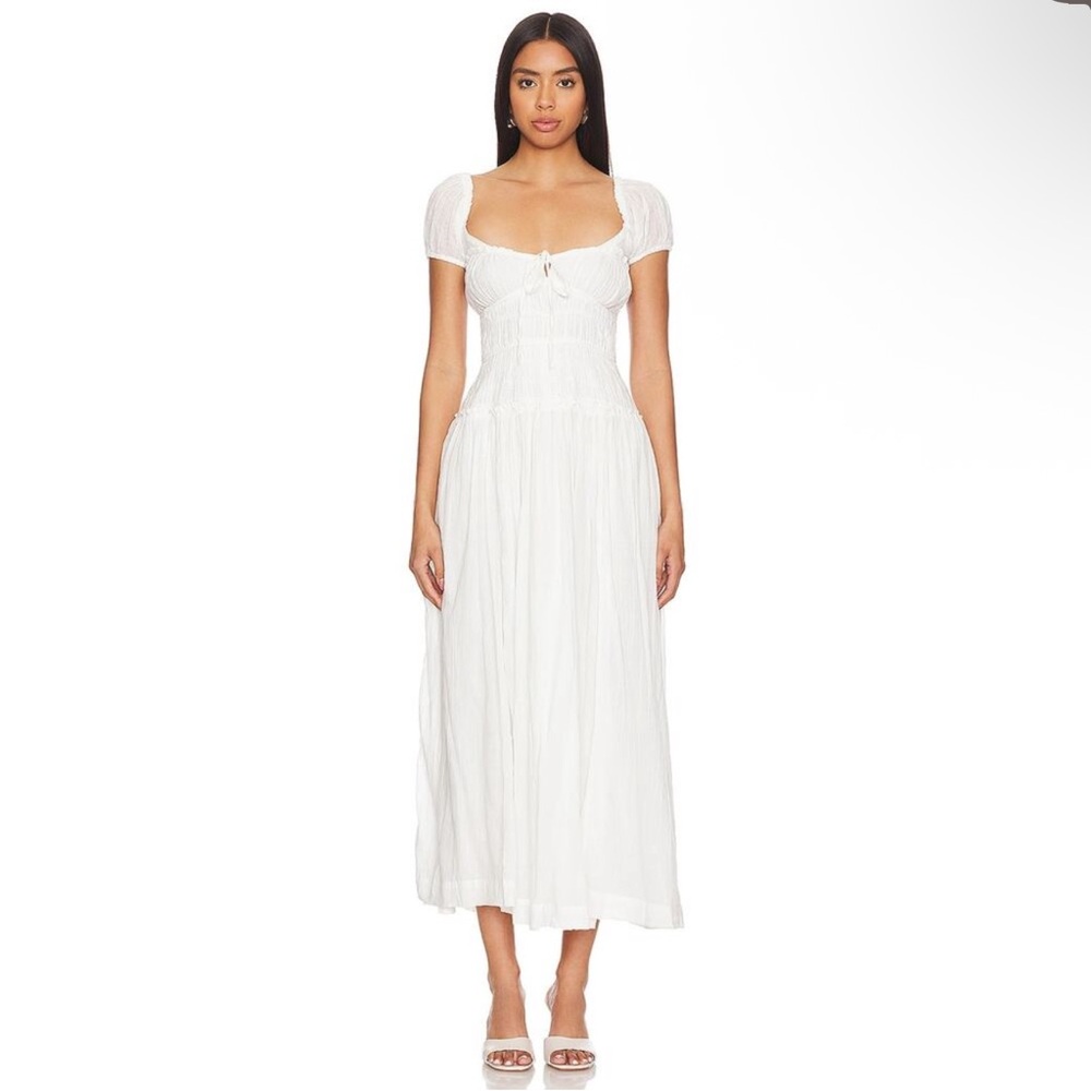 Free People White Feeling Bonita Size Small NWT Midi Maxi Dress